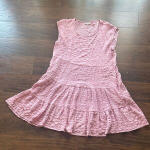 🔘Knox Rose Pink Textured Midi Dress